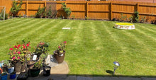 A paddling pool on a lawn treated by GreenThumb Bolton West