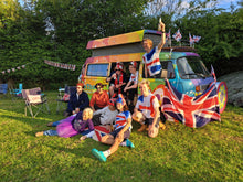 flower GreenThumb Birmingham South West & Great Malvern van surrounded by people 