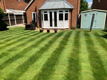  Stripes on a lawn treated by GreenThumb Notts North