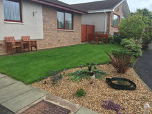 small vibrant lawn treated by GreenThumb Falkirk