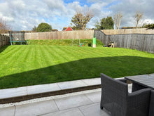 After GreenThumb Honiton Treatments - lovely, striped, green , healthy lawn