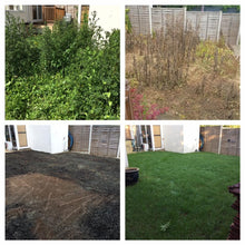 before and after lawn makeover process treated by GreenThumb Gravesend