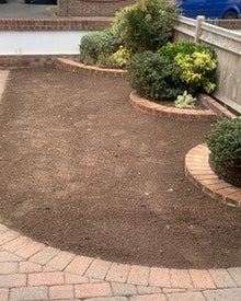 lawn during treatment by GreenThumb Worthing
