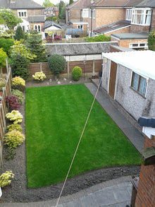 Lawn after being scarified by GreenThumb Manchester North West