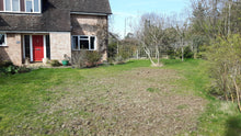 A poor quality damaged lawn, before GreenThumb Redditch started treating