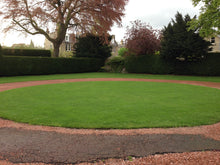 lush circle lawn treated by GreenThumb Edinburgh