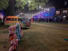 Flower GreenThumb van at night time event
