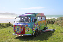 Colourful GreenThumb camper van