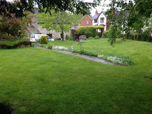 A beautiful healthy large lawn treated by the team at GreenThumb Leicestershire West
