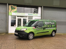 GreenThumb Van in front of GreenThumb Blackburn unit