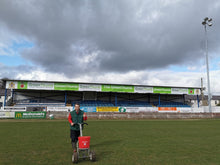 GreenThumb Blackburn Franchisee treating a football pitch